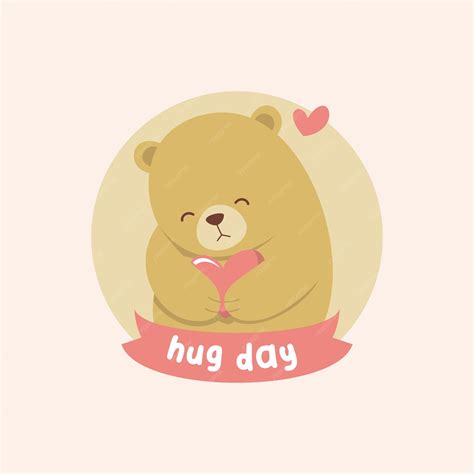 Premium Vector Emotional Bear Hug His Love