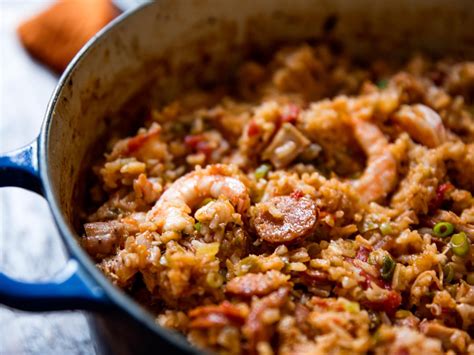 Creole Style Red Jambalaya With Chicken Sausage And Shrimp Recipe