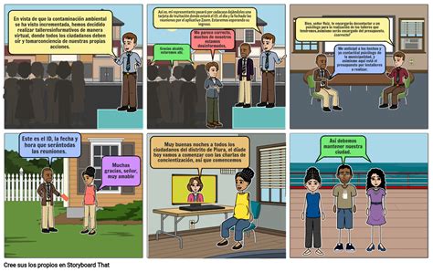 Contaminación Ambiental Storyboard By Gelssy