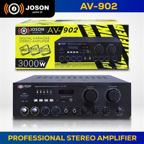 Joson AV 902 Professional Amplifier 2023 Model Shopee Philippines