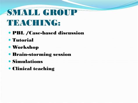 Ppt Small Group Teachinglearning Rationale And Principles Powerpoint