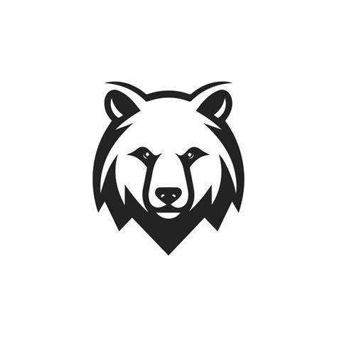 Premium Vector Cute Bear Logo Design Concept Modern Bear Head Emblem