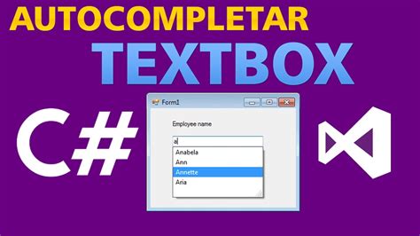 Autocompletar Textbox C Youtube