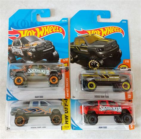 Dodge Ram 1500 Hot Wheels 4 Pack 399 00 En Mercado Libre