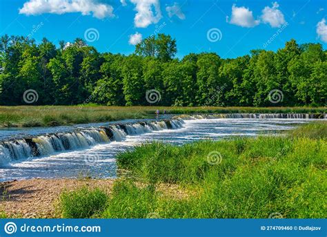 Venta Waterfall At Latvian Village Kuldiga Stock Photo Image Of