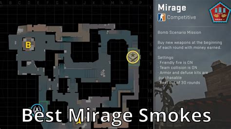 Easy Mirage T Side Smokes On Both 64 128 Tick CS GO Smokes 19