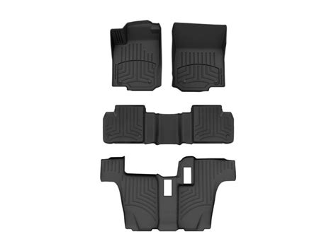 Weathertech Floorliners Hp Complete Set 1st 2nd And 3rd Row Black