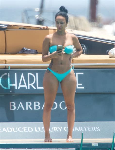 Draya Michele In Bikini At A Yacht In Barbados Hawtcelebs