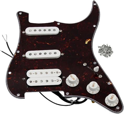 Fleor Alnicov Loaded Prewired Pickguard Set Ssh Alnico Dual Rail