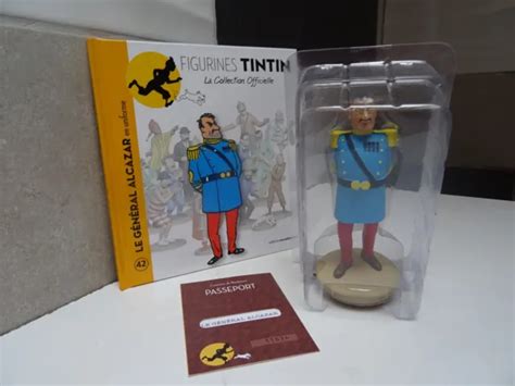 FIGURINE TINTIN N 42 LE GENERAL ALCAZAR Collection Officielle EUR 45