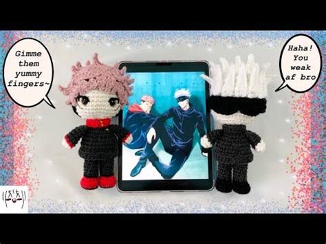 Gojo Satoru Itadori Yuji Crochet Progress Vlog Crochet Doll