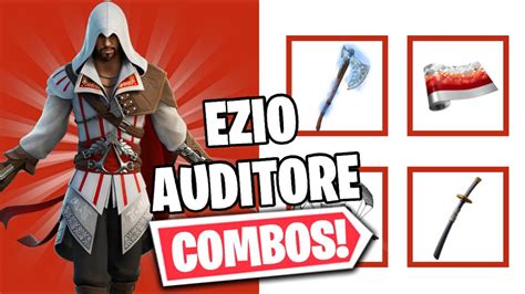 Ezio Auditore Combos Fortnite Skin Review Youtube