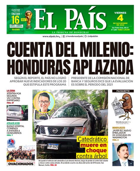 CUENTA DEL MILENIO HONDURAS APLAZADA Diario El Pais