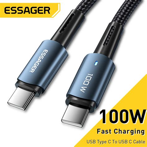 Essager W Usb Type C To Usb C Cable For Xiaomi Huawei P P Pro A