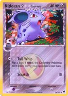 Nidoran M Delta Species EX Dragon Frontiers 57 Pokemon Card