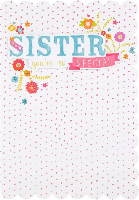 Hallmark Sister Birthday Card So Special Medium Old Model