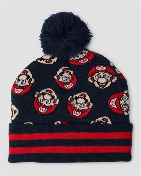 Riachuelo Gorro Infantil Estampa Super Mario E Pompom 4 10A Azul