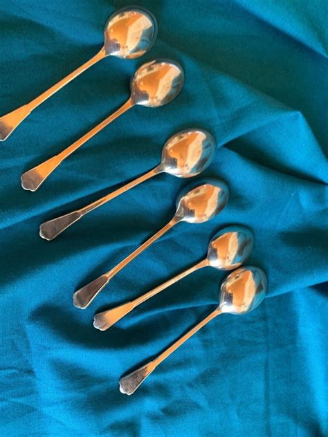 Sex kaffeskedar i nysilver Köp på Tradera