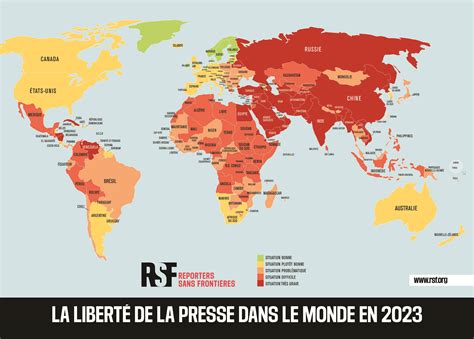 Classement mondial de la liberté de la presse 2023 les dangers de l