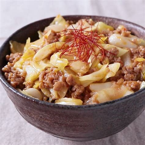 豚ひき肉で回鍋肉丼 作り方・レシピ クラシル