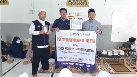 Distribusi Wakaf Al Quran Untuk Pondok Pesantren TARBIYATUL MUBTADIIN