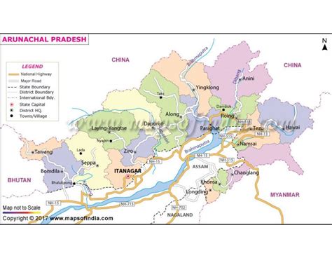 River Map Of Arunachal Pradesh Show Me A Map Of The United States