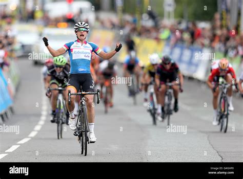 Rabo Liv Womens Cycling Teams Marianne Vos Celebrates Winning Stage