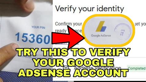 How To Verify Google Adsense Account Pin How To Activate Google