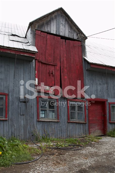 Old Red Barn Front Stock Photo Royalty Free Freeimages