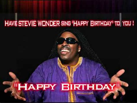 Youtube stevie wonder happy birthday song - fokja