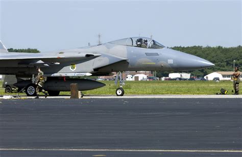 A Us Air Force Usaf F 15c Eagle Aircraft Assigned To The 1st Fighter