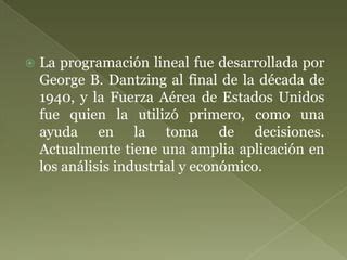 Programacion Lineal PPT Descarga Gratuita