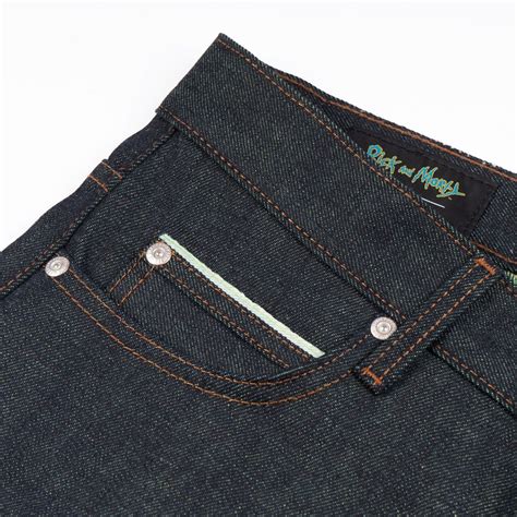 Naked And Famous Super Guy Rick Sanchez Wubba Lubba Dub Dub Selvedge