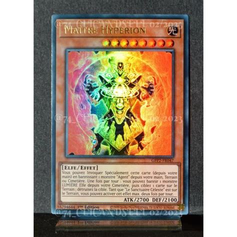 Carte Yu Gi Oh Gfp Fr Ma Tre Hyp Rion Neuf Fr Cdiscount Jeux Jouets