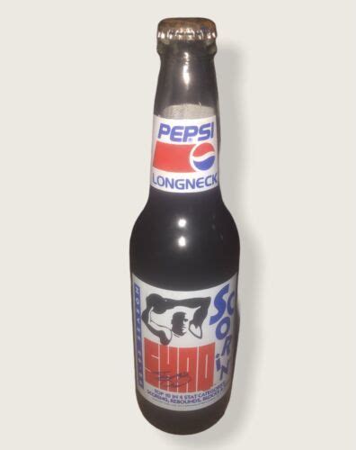 Pepsi Shaq Attaq Paq Vintage 1992 1993 Season Long Neck Full Bottle Jammin’ Bottles And Cans