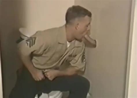 HOT ARMY JOCKS WORK GLORY HOLE N BARRACKS PT ThisVid