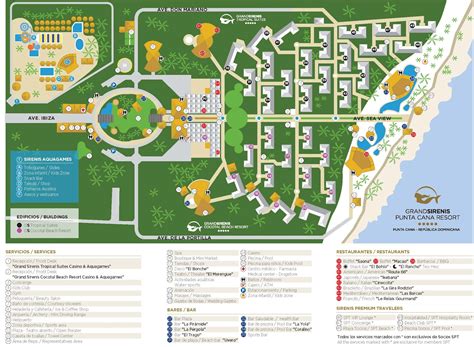 Resort Map Grand Sirenis Punta Cana Resort Punta Cana Dr