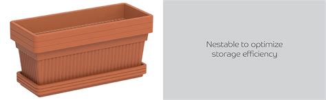 Cosmoplast Plastic Rectangular Planters With Tray Buy Online At Best Price In Uae Amazon Ae