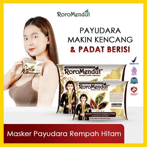 Jual Roro Mendut Masker Payudara Rempah Hitam Herbal Breast Mask