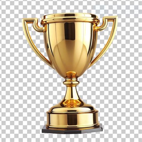 Premium Psd Gold Trophy Cup On Transparent Background