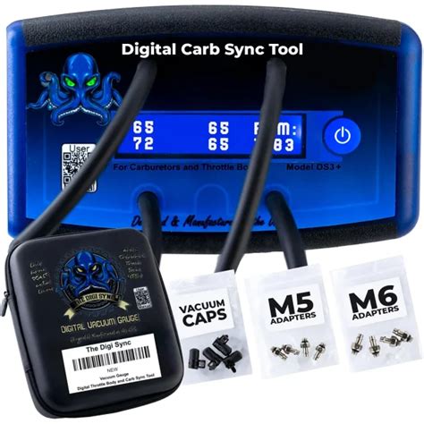 The Digi Sync Digital Carb Sync Tool Vacuum Gauge