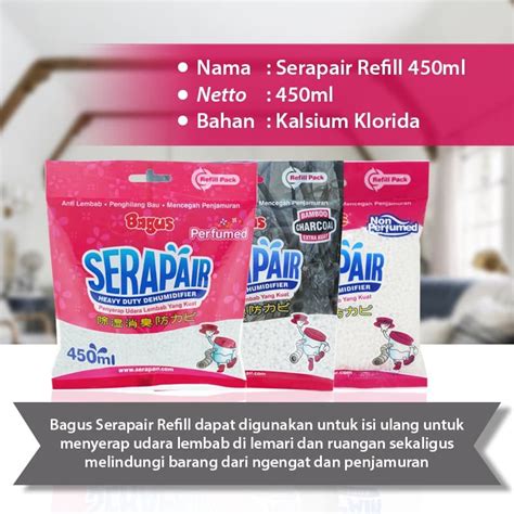 Jual Refill Bagus Serap Air 450 Serapair 450ml Perfumed Non Perfumed