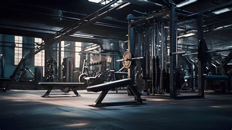 Premium AI Image Gym Interior With Equipment