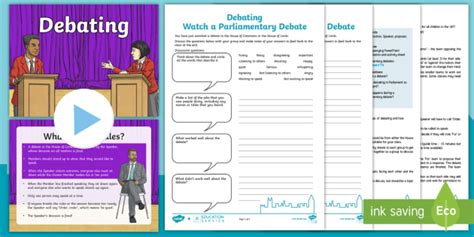 Free Debating Uk Parliament Lesson Pack Debate Lesson Plan Pdf