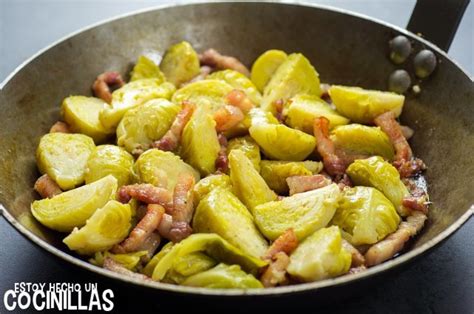 Receta De Coles De Bruselas Salteadas Con Bacon