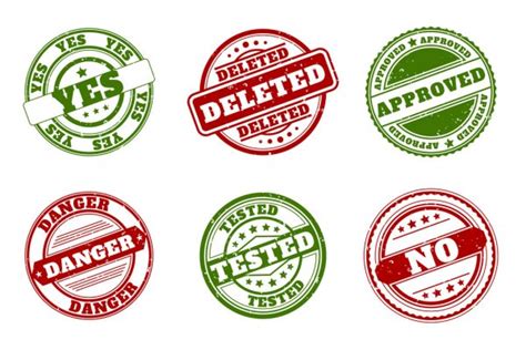 Deleted Stamp Stock Vector Carmen Dorin