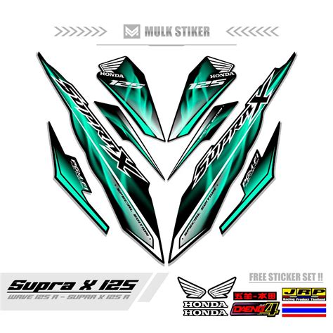 Striping SUPRA X 125 R NEW MTF 52 STICKER SUPRA SUPRA X 125 FI STICKER