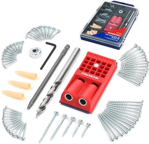 wolfcraft Undercover Jig Set 4642000 Zuverlässige Bohrhilfe mit