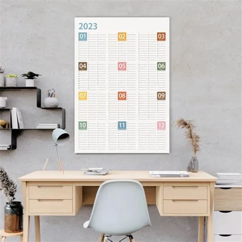 YEARLY WALL PLANNER Large 2023 Calendar Year Plan Monthly Planner 14