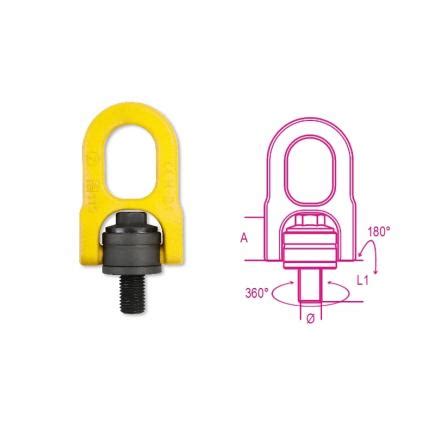 BETA 080490010 Anneau de levage mâle orientable double articulation